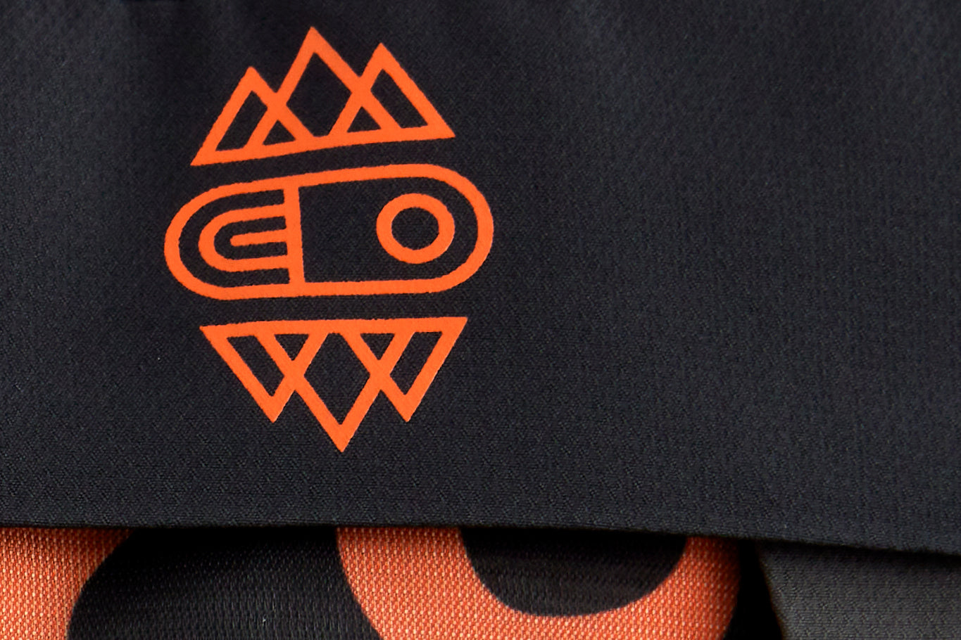 Beast jacket detail photo of logo