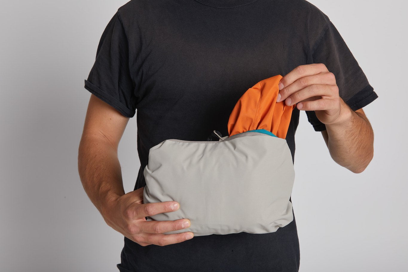 Men's windbreaker jacket detail photo