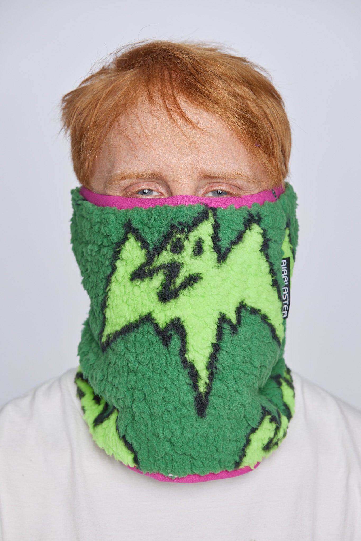 Model wearing snowboard headwear