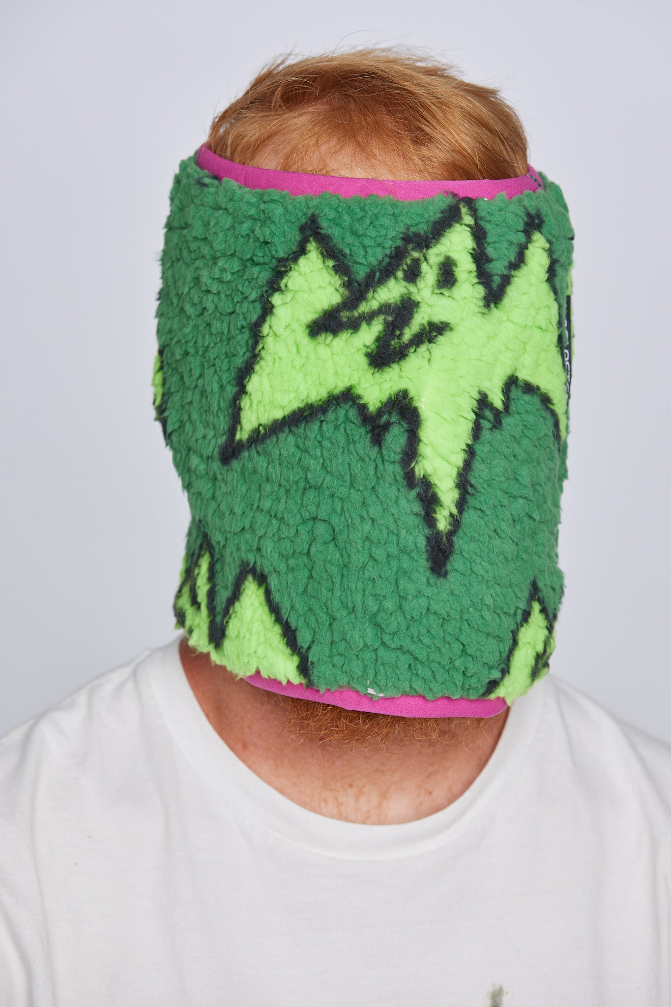 Model wearing snowboard headwear