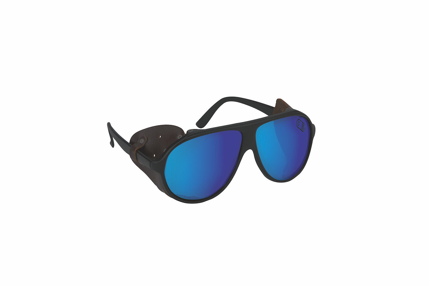 Black snowboard polarized sunglasses.