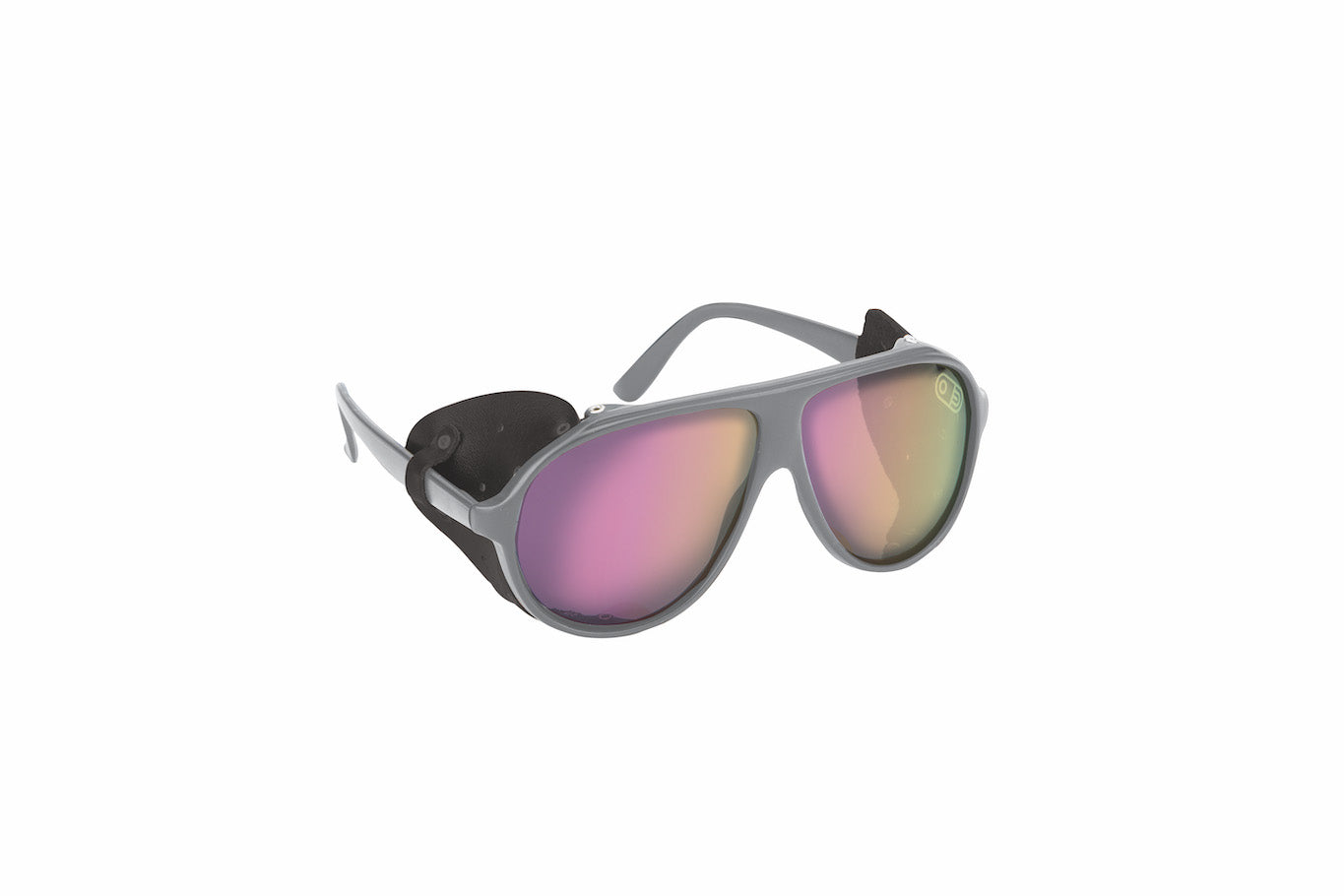 Grey snowboard polarized sunglasses.