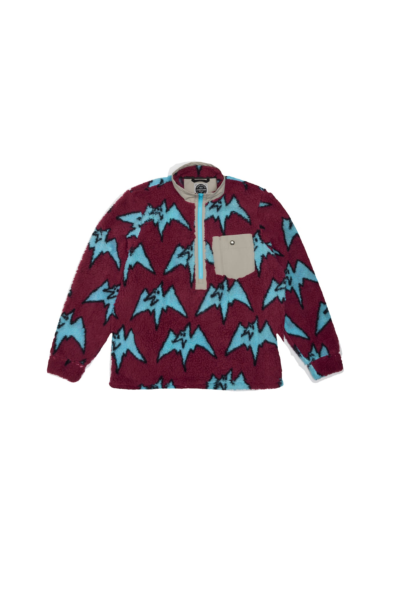 Sherpa Half Zip Product Image Plum