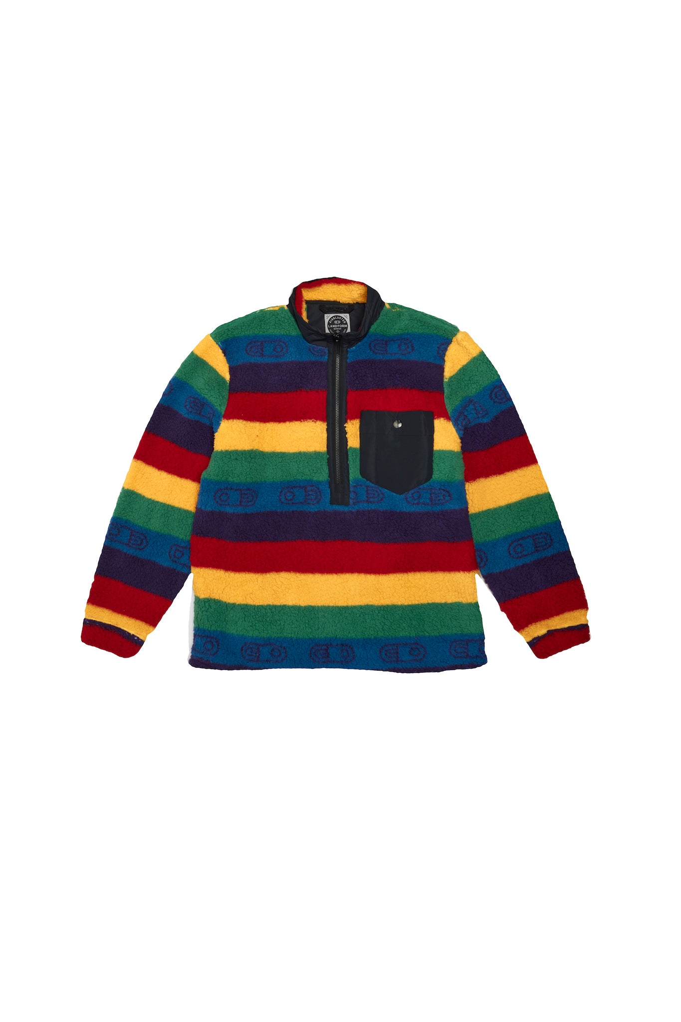 Sherpa Half Zip Product Image Rainbow