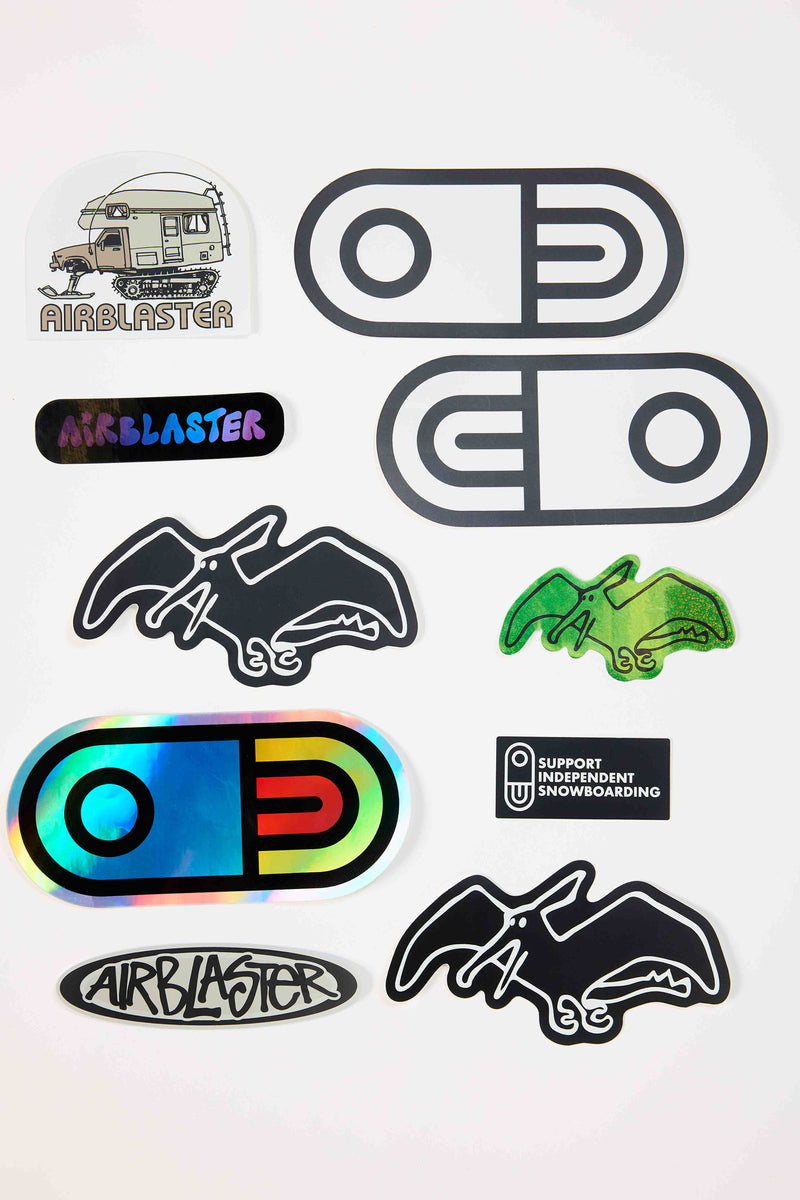 AIRBLASTER　エアーズラスター　ステッカー Sticker Pack | Fun and Unique Designs | Airblaster