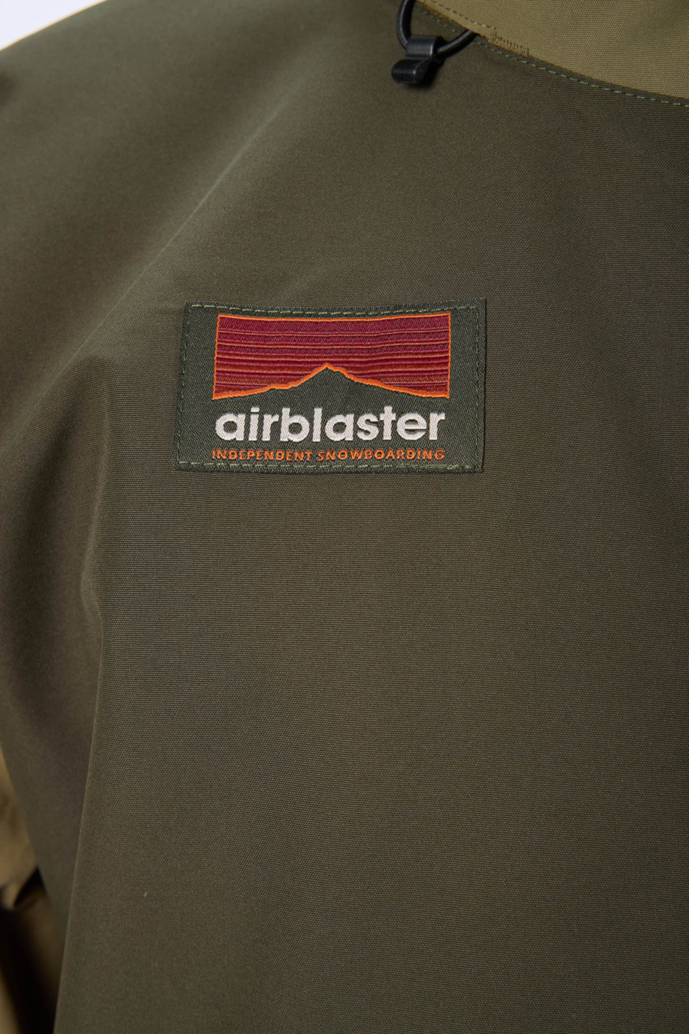 Airblaster logo on a jacket