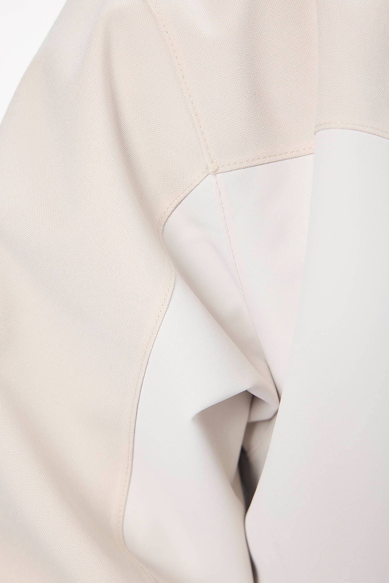 Close-up of a beige fabric texture