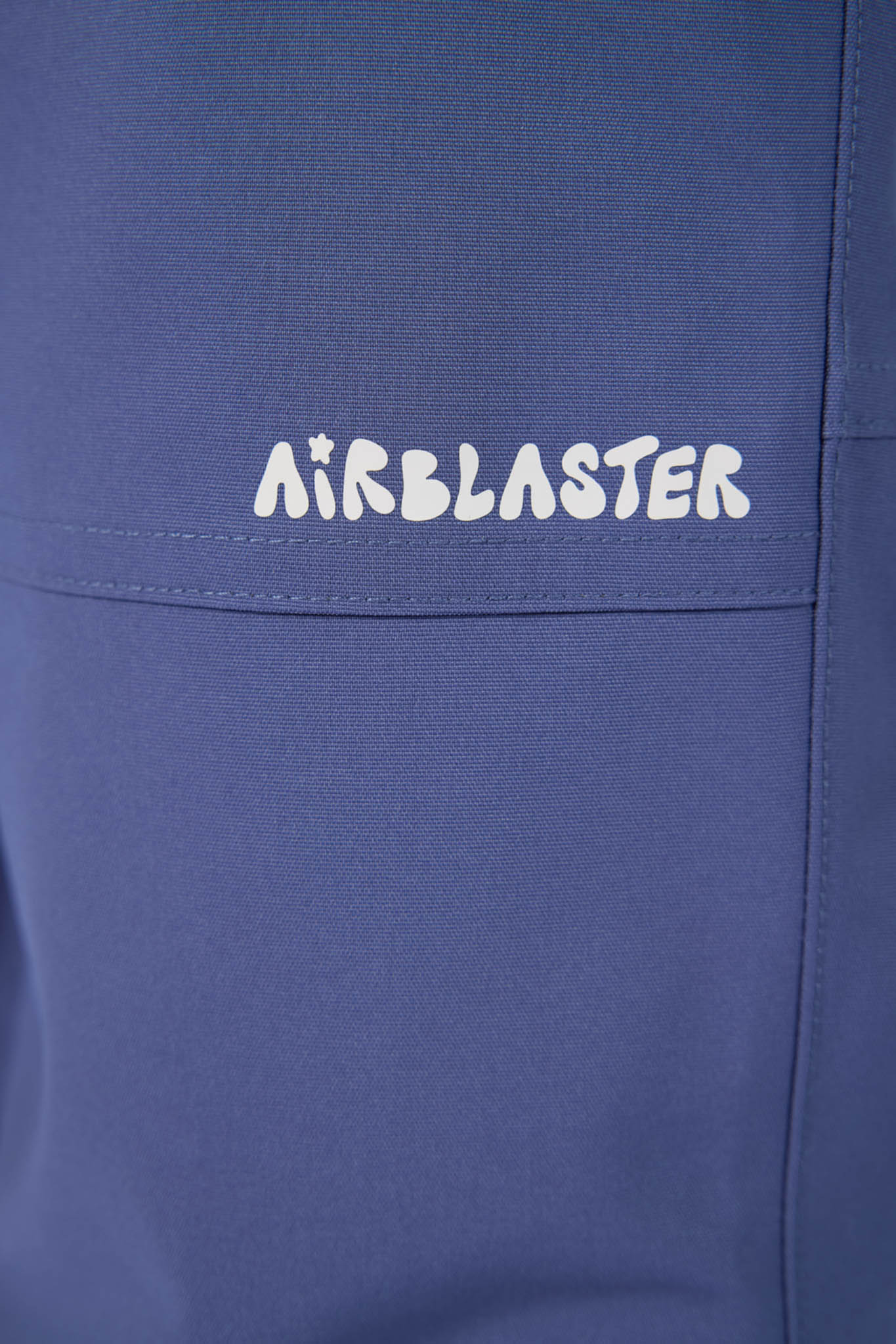 Blue fabric with 'Airblaster' logo in white text